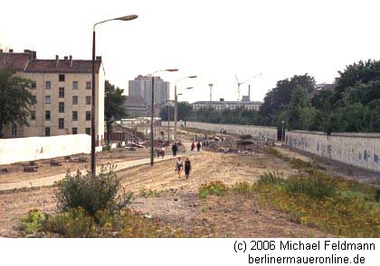 Berliner Mauer 1990 Bernauer Stra�e